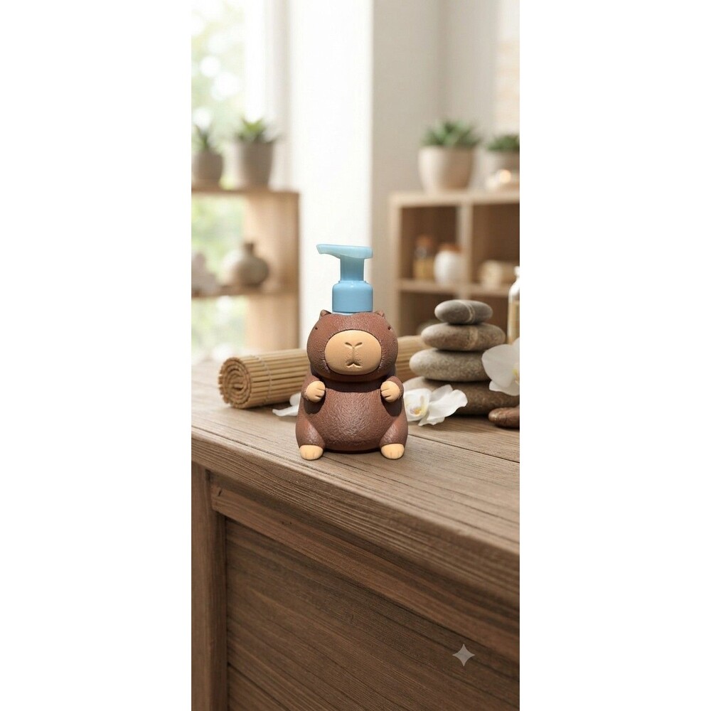 Capybara Shaped Soap Dispenser  Decorative Bathroom  Kitchen Accessory 3d Print